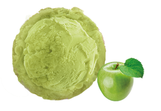la lechera sorbete manzana